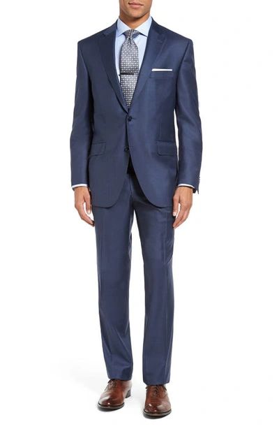 Shop Peter Millar Flynn Classic Fit Wool Suit In Blue