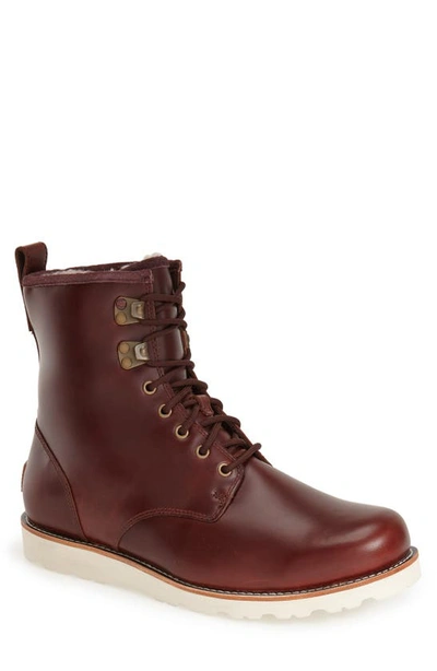 Shop Ugg Hannen Waterproof Boot In Cordovan