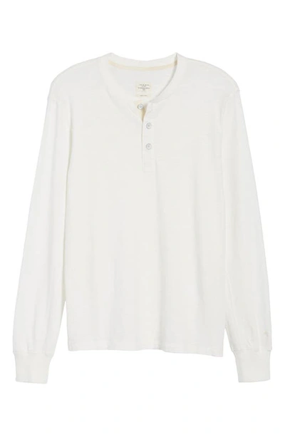 Rag & Bone Classic Slubbed Cotton-jersey Henley T-shirt In White