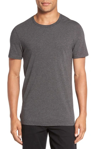 Shop Vince Slim Fit Crewneck T-shirt In Heather Carbon