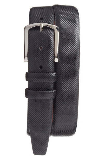 Shop Torino Bulgaro Calfskin Leather Belt In Black