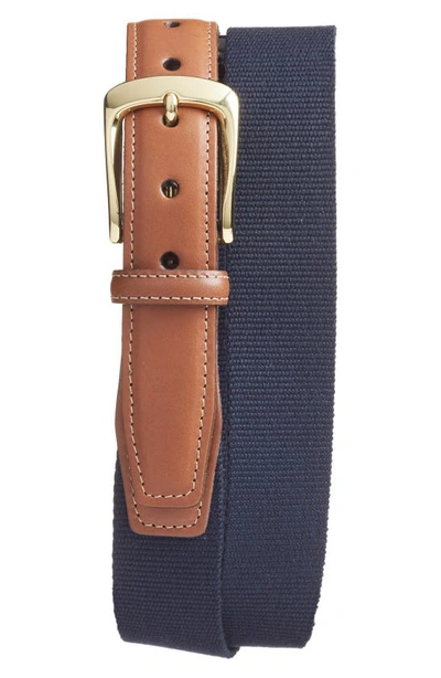 Shop Torino European Surcingle Belt In Navy