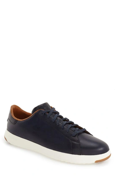 Shop Cole Haan Grandpro Low Top Sneaker In Blazer Blue Leather