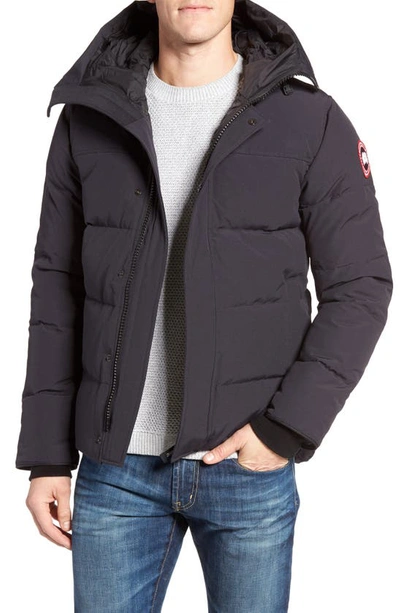 Shop Canada Goose 'macmillan' Slim Fit Hooded Parka In Navy