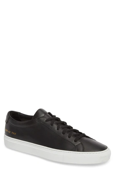 Shop Common Projects Achilles Low Sneaker In Black Leather