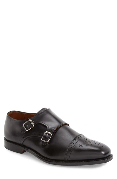 Shop Allen Edmonds St. Johns Double Monk Strap Shoe In Black Leather
