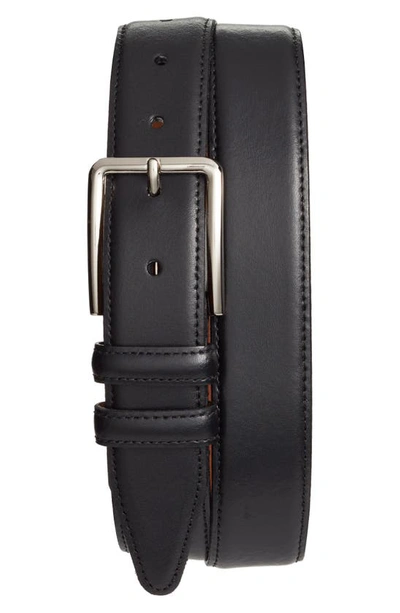 Shop Nordstrom Men's Shop Nordstrom Mercer Leather Belt In Black