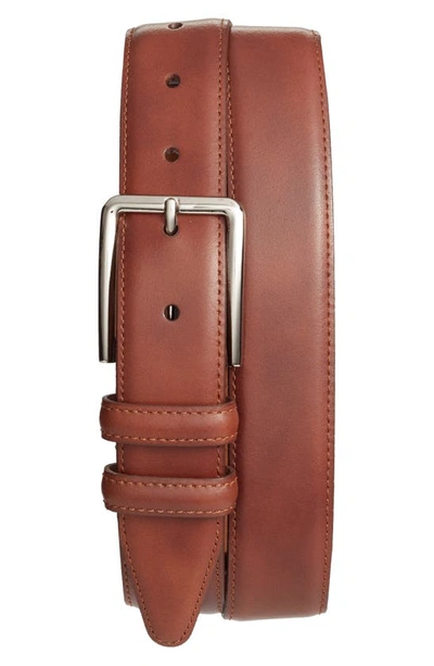 Shop Nordstrom Men's Shop Mercer Leather Belt In Cognac