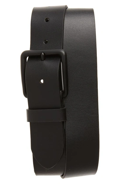 Shop Men's 1901 Garrett Leather Belt In Black