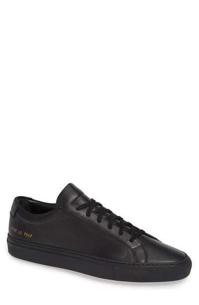Shop Common Projects Original Achilles Sneaker In Black Leather