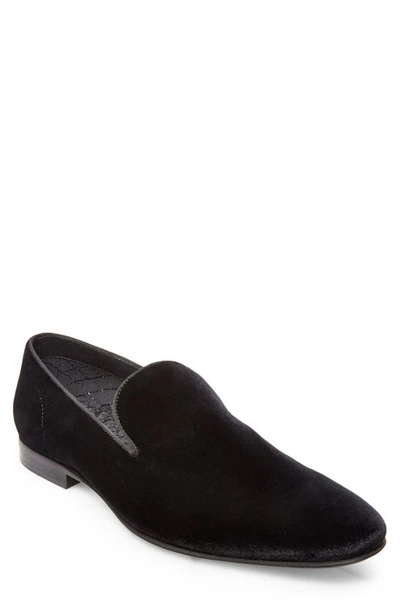 Shop Steve Madden Laight Loafer In Black Velvet 099