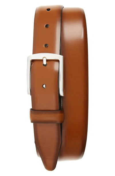 Shop Allen Edmonds Midland Ave. Leather Belt In Walnut