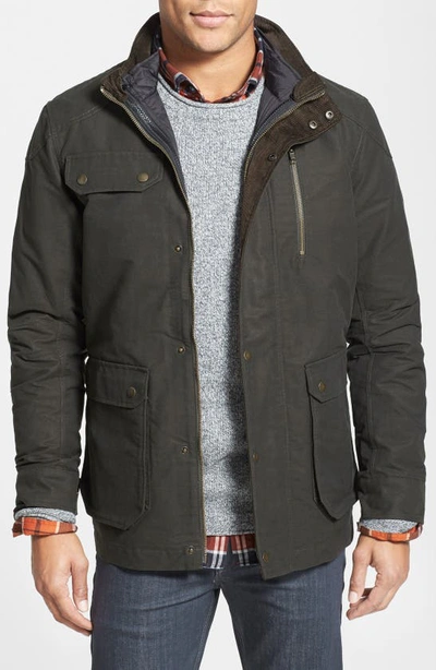 Shop Rodd & Gunn 'harper' Water Resistant 3-in-1 Waxed Canvas Jacket In Olive Green