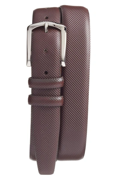 Shop Torino Bulgaro Calfskin Leather Belt In Brown
