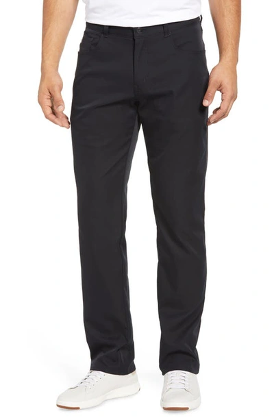 Shop Peter Millar Five-pocket Performance Pants In Black