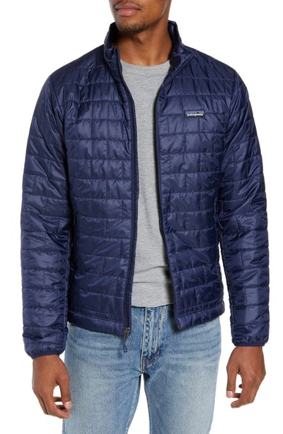 Shop Patagonia Nano Puff® Water Resistant Jacket In Classic Navy