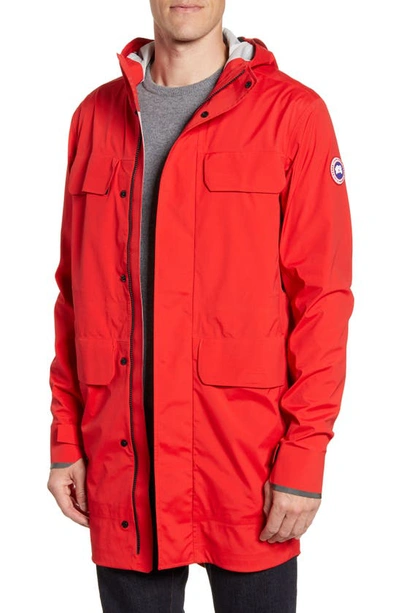 Shop Canada Goose Seawolf Packable Waterproof Jacket In Red