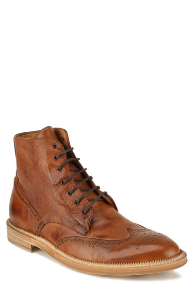 Shop Gordon Rush Max Wingtip Boot In Walnut Leather
