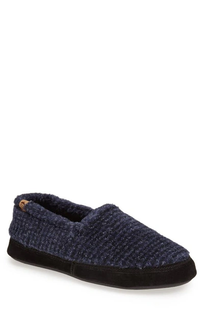 Shop Acorn Moc Slipper In Navy Block