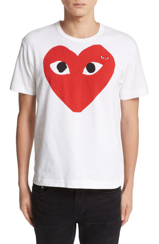 men's shirt with heart logo