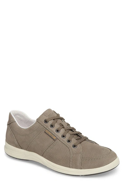 Shop Mephisto 'hero' Perforated Sneaker In Grey Leather
