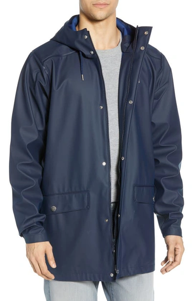 Shop Helly Hansen Moss Waterproof Raincoat In Navy