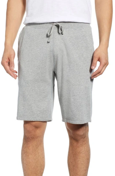 Shop Reigning Champ Lightweight Cotton Terry Shorts In Heather Grey