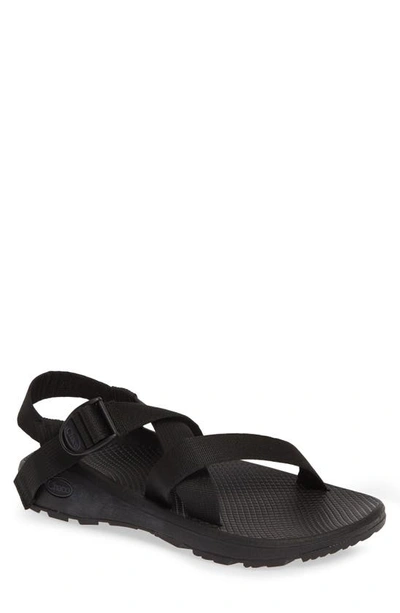 Shop Chaco Z/cloud Sport Sandal In Solid Black