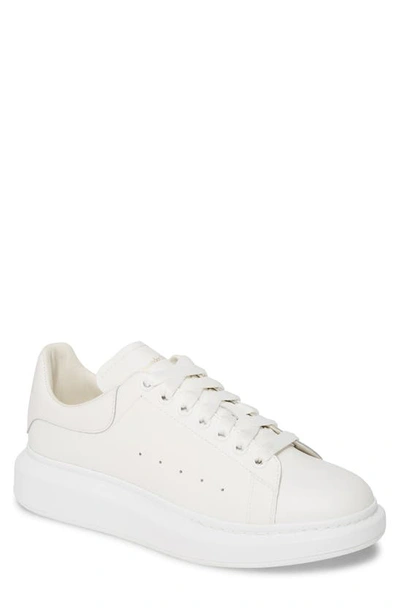 Shop Alexander Mcqueen Oversize Low Top Sneaker In White/ White
