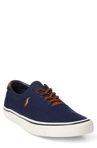 Polo Ralph Lauren Thorton Low Top Sneakers In Dark Blue | ModeSens