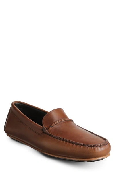 Shop Allen Edmonds Super Sport Driving Shoe In Brown Leather