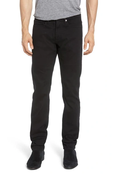Frame Lhomme Slim Mid-rise Jeans In Black