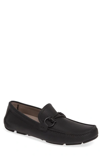 Shop Ferragamo Front 4 Driving Shoe In Nero