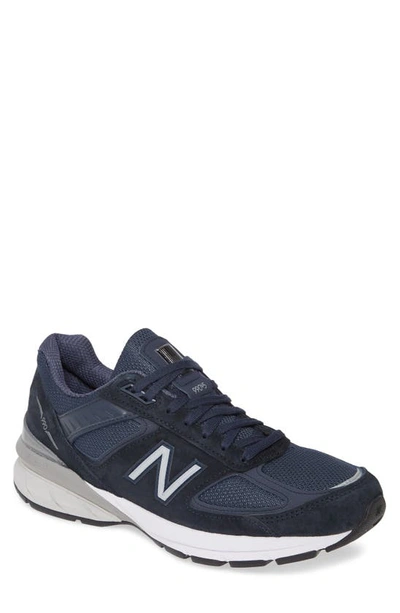 Shop New Balance Made In Navy/ Silver Suede