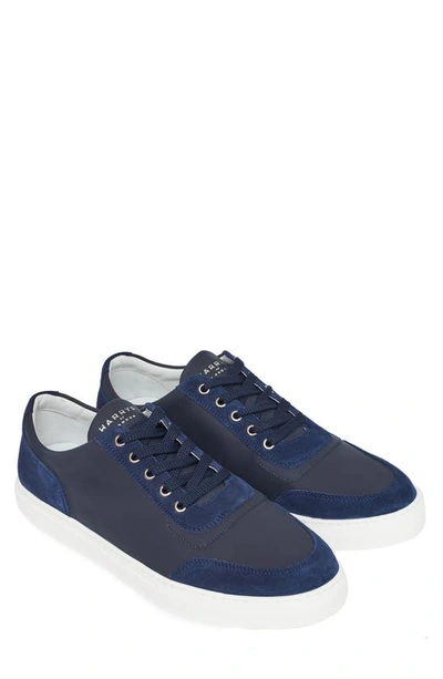 Shop Harrys Of London Nimble Tech Sneaker In Navy Leather/suede