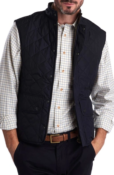 Shop Barbour Lowerdale Regular Fit Quilted Vest In Navy