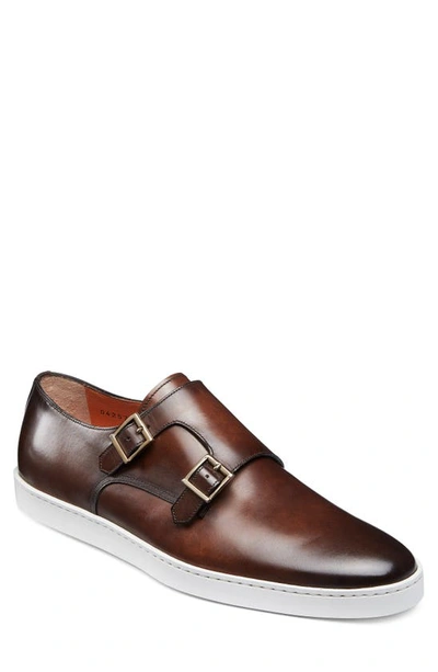 Shop Santoni Freemont Double Monk Strap Shoe In Brown