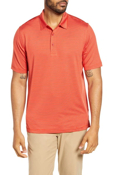 Shop Cutter & Buck Forge Drytec Pencil Stripe Performance Polo In Mars