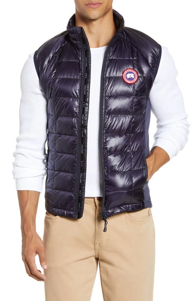 Shop Canada Goose 'hybridge™ Lite' Slim Fit Packable Quilted 800-fill Down Vest In Navy