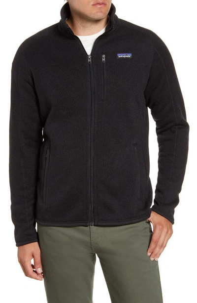 Shop Patagonia Better Sweater(r) Zip Jacket In Black