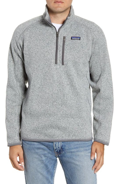 Shop Patagonia Better Sweater® Quarter Zip Pullover In Stonewash