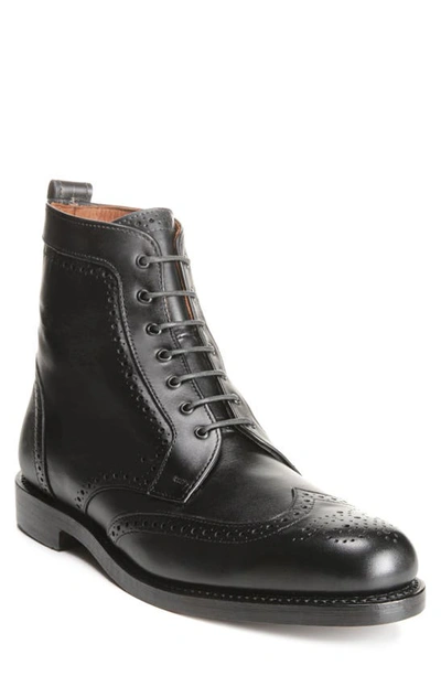 Shop Allen Edmonds Dalton Wingtip Boot In Black