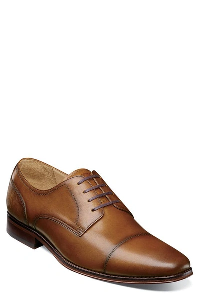 Shop Florsheim Imperial Palermo Cap Toe Derby In Cognac