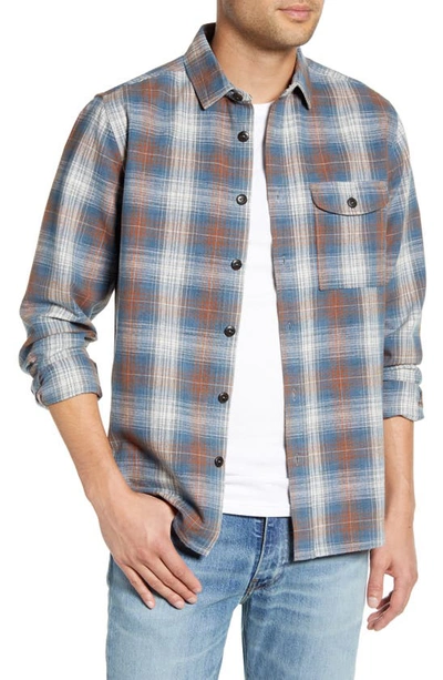 Shop Jeremiah Siegal Regular Fit Plaid Button-up Shirt In Bluebird