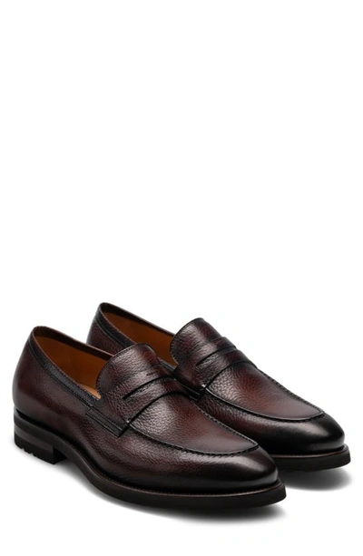 Shop Magnanni Matlin Ii Penny Loafer In Mid Brown