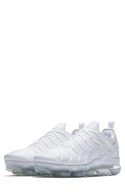 Shop Nike Air Vapormax Plus Sneaker In White/ White/ Pure Platinum