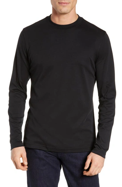 Shop Robert Barakett Georgia Long Sleeve T-shirt In Black