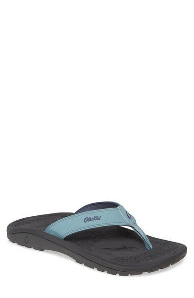 Shop Olukai Ohana Flip Flop In Dusk/ Dark Shadow