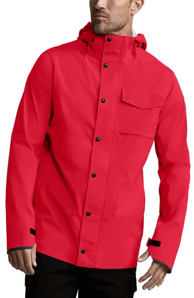 Shop Canada Goose Nanaimo Windproof/waterproof Jacket In Red