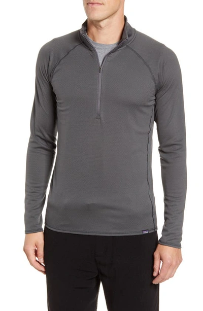Shop Patagonia Capilene(r) Midweight Half Zip Top In Forge Grey